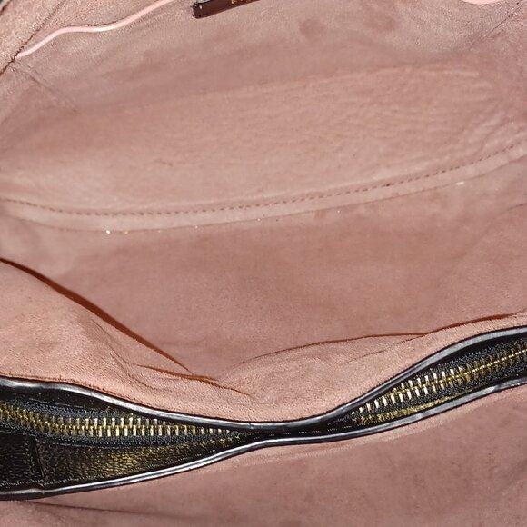 Kate Spade Leila Medium Triple Compartment Shoulder Bag - Black / Pink - Picture 7 of 12